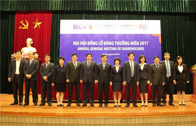 Công bố Ban lãnh đạo mới của BIDV nhiệm kỳ 2017-2022