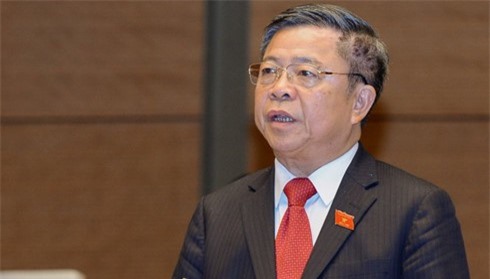 Trình Quốc hội xem xét tư cách đại biểu của ông Võ Kim Cự