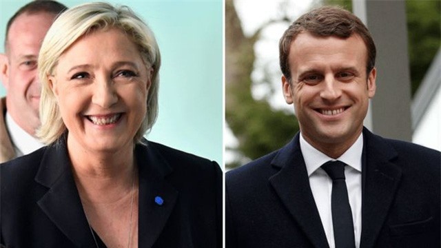 Ông Macron và bà Le Pen dẫn đầu cuộc bầu tử tổng thống Pháp vòng 1
