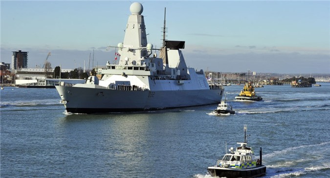 Tàu khu trục của Anh bất ngờ tiến vào Biển Đen