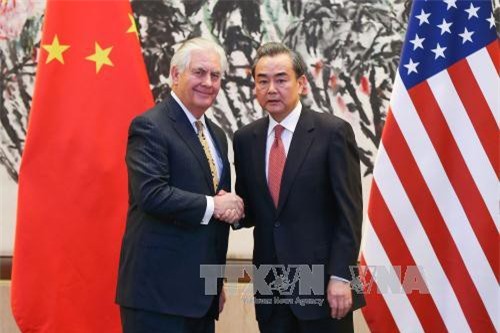 Ngoại trưởng Mỹ - Trung trao đổi về căng thẳng bán đảo Triều Tiên