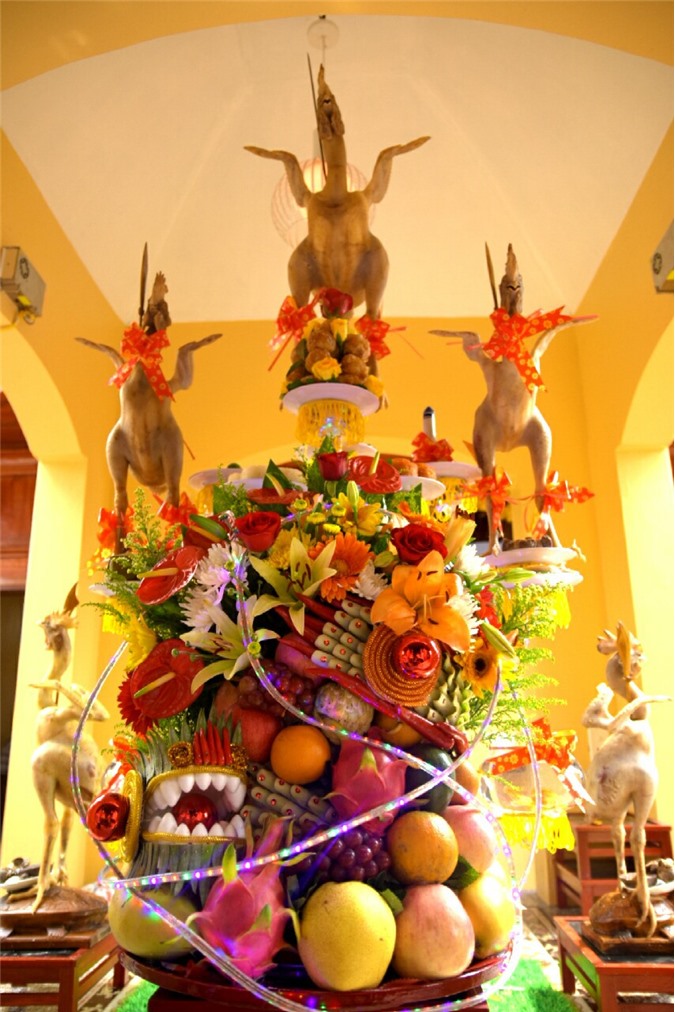 Chồng cỗ cao: Nét văn hóa dân gian đặc sắc của người Hà Tĩnh