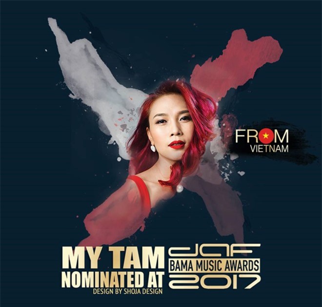 Ca sĩ Mỹ Tâm tham gia tranh giải BAMA 2017 cùng SNSD, EXO, BTS
