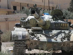 Quân đội Syria "thiêu rụi" khủng bố ở Đông Ghouta bằng tăng T-72 Nga