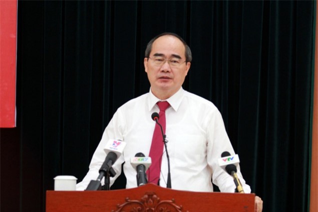 Tân Bí thư TP. HCM Nguyễn Thiện Nhân phát biểu nhậm chức