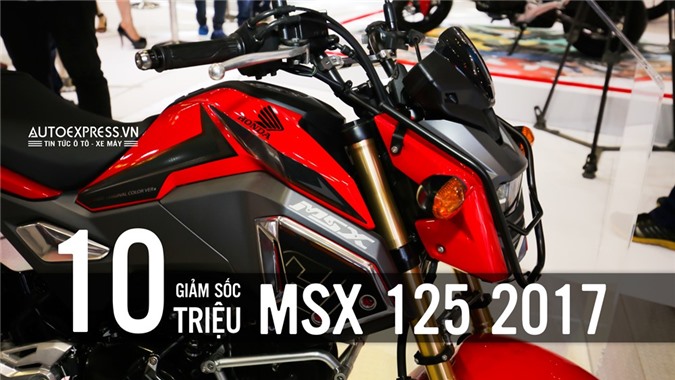 Xe “khỉ” Honda MSX 125 đời 2017 giá giảm sốc so với phiên bản cũ [VIDEO]