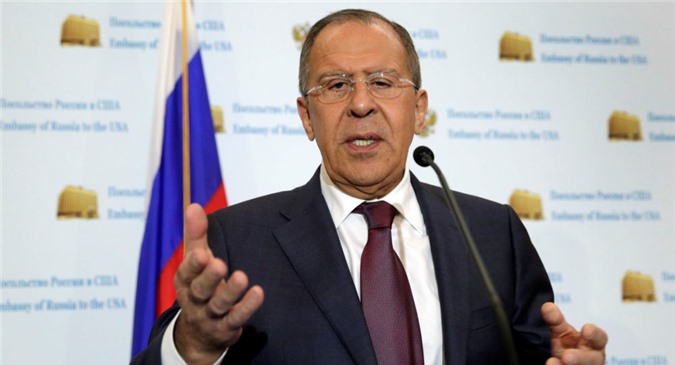 Ông Lavrov "sửa gáy" các nhà báo Mỹ ở Washington