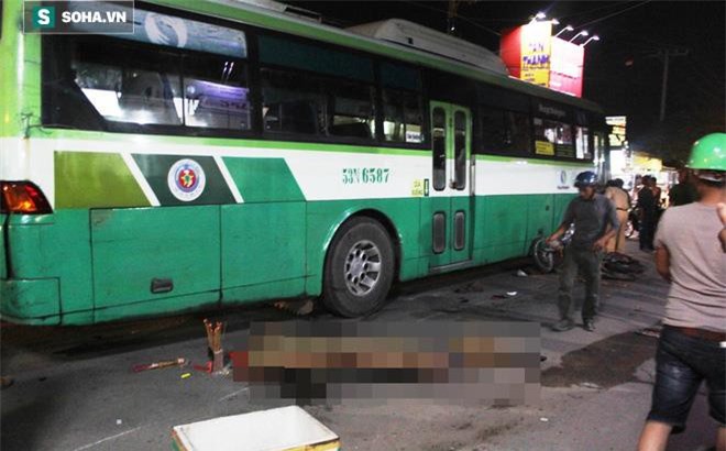 Va chạm với xe buýt, nam thanh niên chết thảm