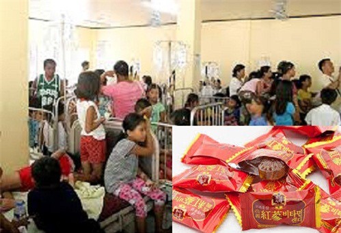 Ăn kẹo của người lạ mặt, 59 người nhập viện cấp cứu