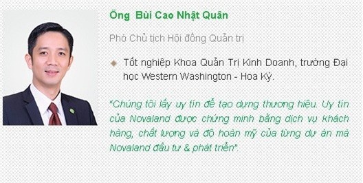 Thiếu gia Bùi Cao Nhật Quân từ nhiệm mọi chức vụ tại Novaland