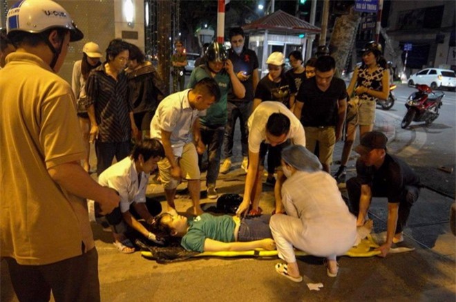 Thêm thông tin về xe cứu thương gây tai nạn ở Hà Nội