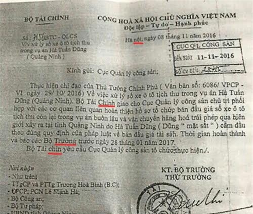 "Cả gan" mạo danh Bộ Tài chính bán đấu giá ôtô vi phạm