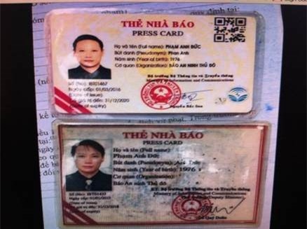 Vi phạm giao thông, rút thẻ nhà báo giả "xin" cảnh sát