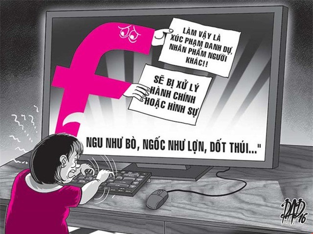 Xúc phạm nhân phẩm người khác trên mạng có thể bị phạt tới 50 triệu đồng