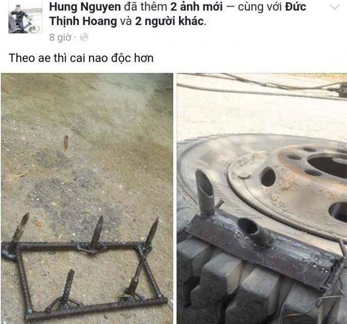 "Đinh tặc" biến tướng, tài xế hãi hùng với bàn chông 5 cạnh