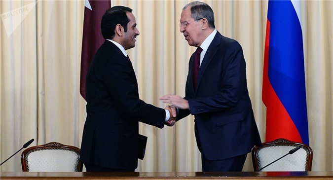 Ngoại trưởng Qatar nêu mục đích chuyến thăm Doha của ông Lavrov