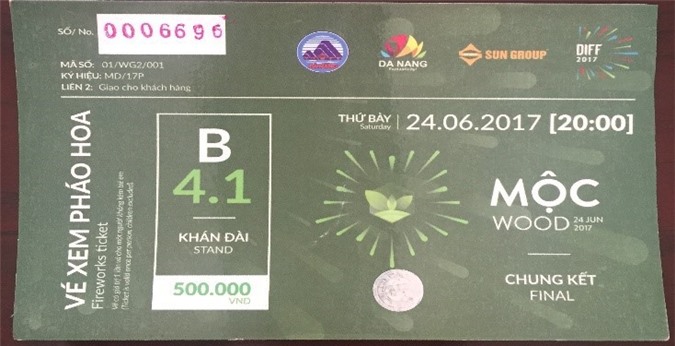 Xuất hiện vé pháo hoa giả tại Lễ hội pháo hoa quốc tế Đà Nẵng