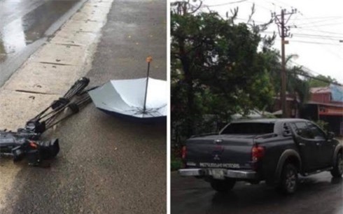 Ôtô đâm hỏng máy quay phim của PV VTV: Công an vào cuộc