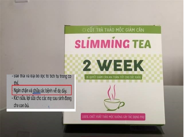Trà giảm cân Slimming Tea coi khách hàng là 'chuột bạch'