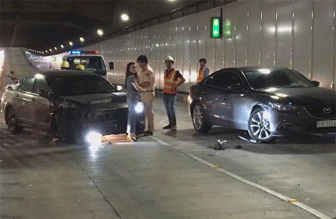 Tài xế say xỉn, chạy ngược chiều gây tai nạn trong hầm Thủ Thiêm