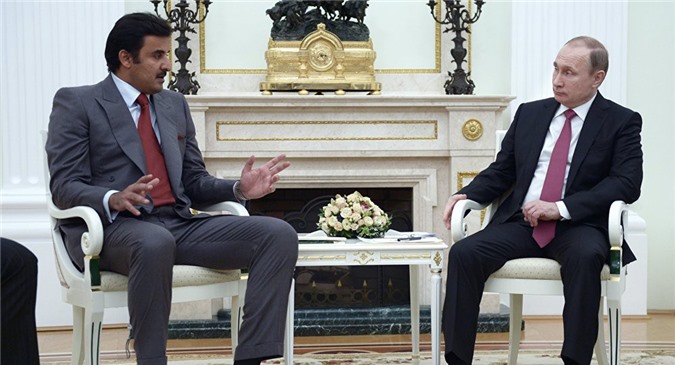 Tiểu vương Qatar gửi thông điệp tới Tổng thống Nga Putin