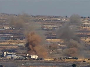 Israel điều chiến cơ đáp trả "viên đạn lạc" từ Syria vào cao nguyên Golan