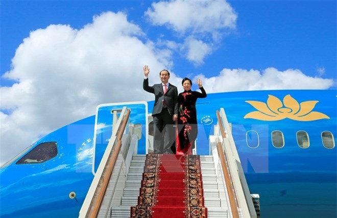 Chủ tịch nước Trần Đại Quang bắt đầu chuyến thăm Nga