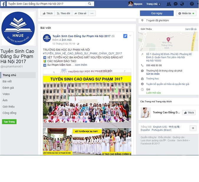 Trường Đại học Sư Phạm Hà Nội bị mạo danh để tuyển sinh