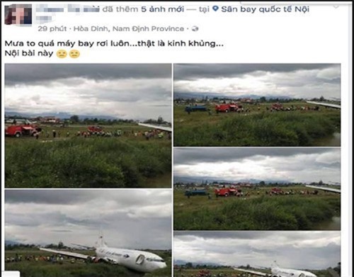 Triệu tập đối tượng tung tin máy bay rơi ở Nội Bài gây hoang mang dư luận