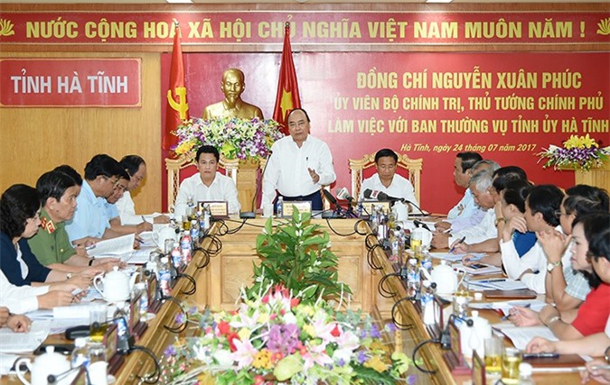 Thủ tướng Nguyễn Xuân Phúc: Hà Tĩnh hãy nắm cơ hội để đột phá