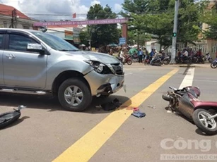 Phó phòng hành chính Sở Tư pháp Bình Phước bị ô tô tông tử vong