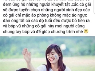 Chủ facebook tung tin "sờ ngực thiếu nữ từ thiện" bị phạt 5 triệu đồng