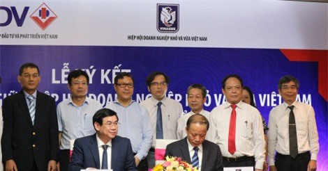 Hiệp hội Doanh nghiệp nhỏ và vừa Việt Nam và BIDV ký kết thỏa thuận hợp tác giai đoạn 2017-2022