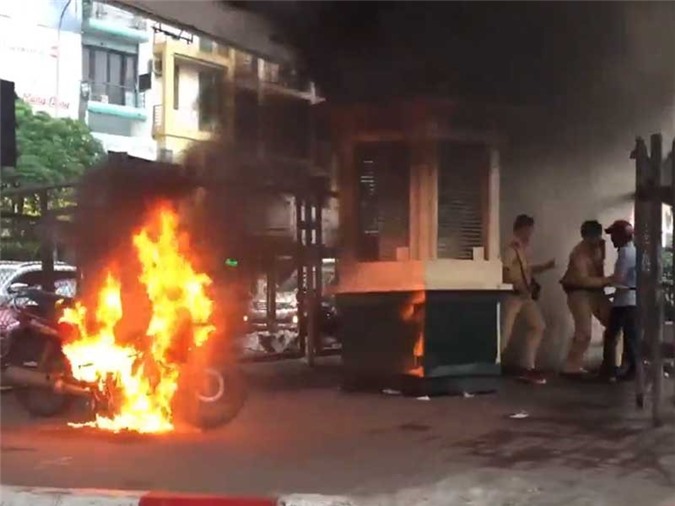 Thông tin mới nhất vụ đốt xe vì bị CSGT xử phạt 