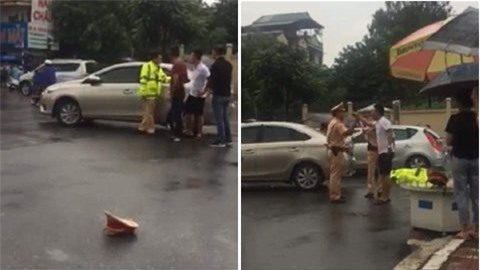 Sốc: Thanh niên dùng gậy đánh golf hành hung CSGT Hà Nội