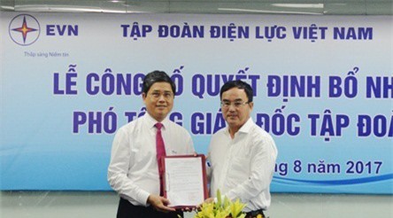 EVN bổ nhiệm Phó tổng giám đốc mới