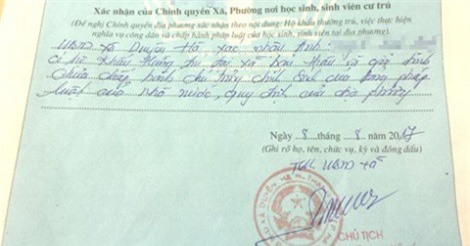 Chủ tịch Hà Nội vào cuộc vụ Chủ tịch xã phê lý lịch xấu