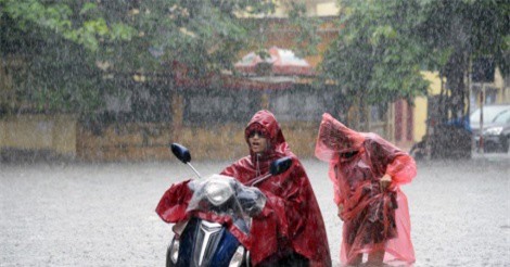 Thời tiết Bắc Bộ: Hà Nội mưa sầm sập, cảnh báo ngập lụt 