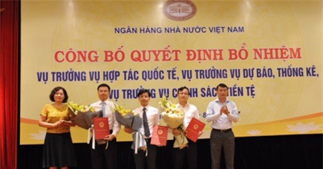 Ngân hàng Nhà nước bổ nhiệm nhiều lãnh đạo chủ chốt