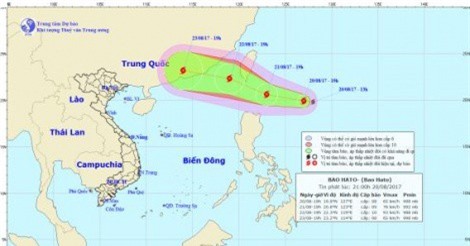 Xuất hiện cơn bão gió giật cấp 10 gần Biển Đông