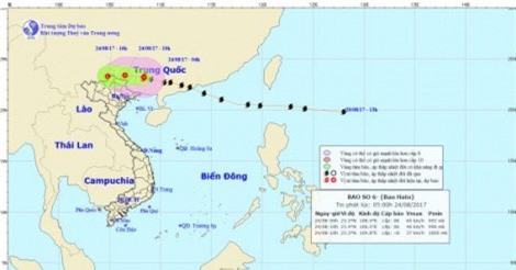 Diễn biến mới nhất về cơn bão số 6