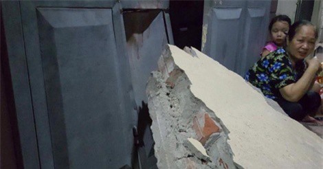 Hiện trường kinh hoàng vụ sập tường ở trường Tiểu học 