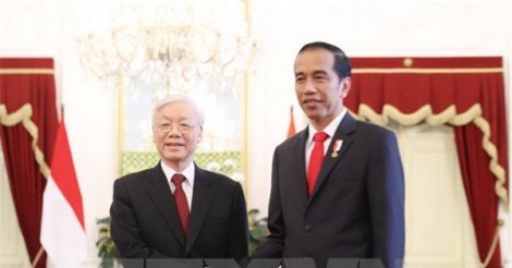 Tổng Bí thư hội đàm với Tổng thống Indonesia