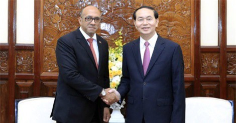 Chủ tịch nước Trần Đại Quang tiếp đại sứ Cu Ba