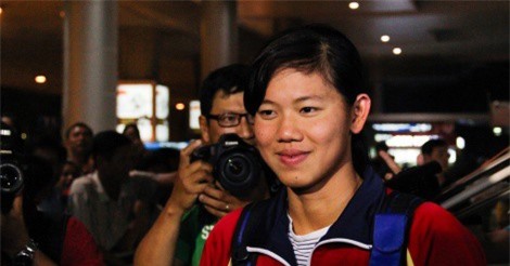 Ánh Viên đượm buồn vì chưa được đoàn tụ cùng gia đình