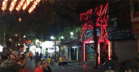 Truy tìm nhóm thanh niên gây ra vụ hỗn chiến trên phố Mã Mây