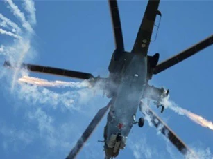 "Thợ săn đêm” Mi-28N của Nga thiêu trụi IS