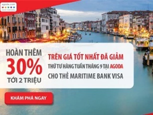 Chớp khuyến mãi ‘khủng’ các ngày thứ tư của tháng 9