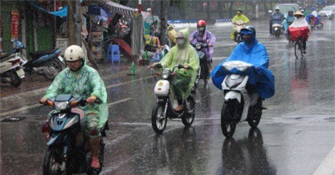 Cảnh báo mưa dông diện rộng ở Bắc Bộ