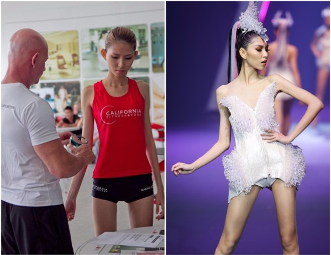 Không chỉ Cao Ngân, nhiều người mẫu khác cũng "siêu gầy"